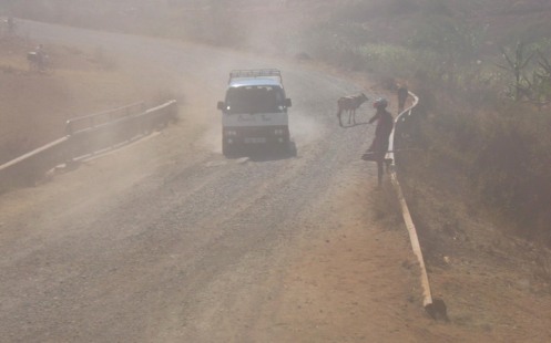 Dusty dangerous roads